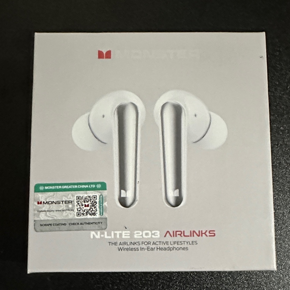 Monster N-Lite 203 Airlinks Wireless On-Ear Headphones - White